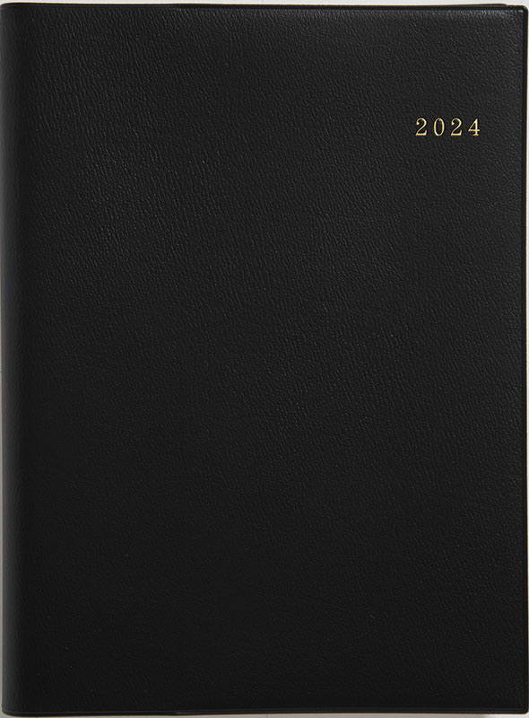2024年　手帳　1月始まり　No.451　リングダイアリー （レフト）　　[黒]高橋書店　A5判　　ウィークリー画像