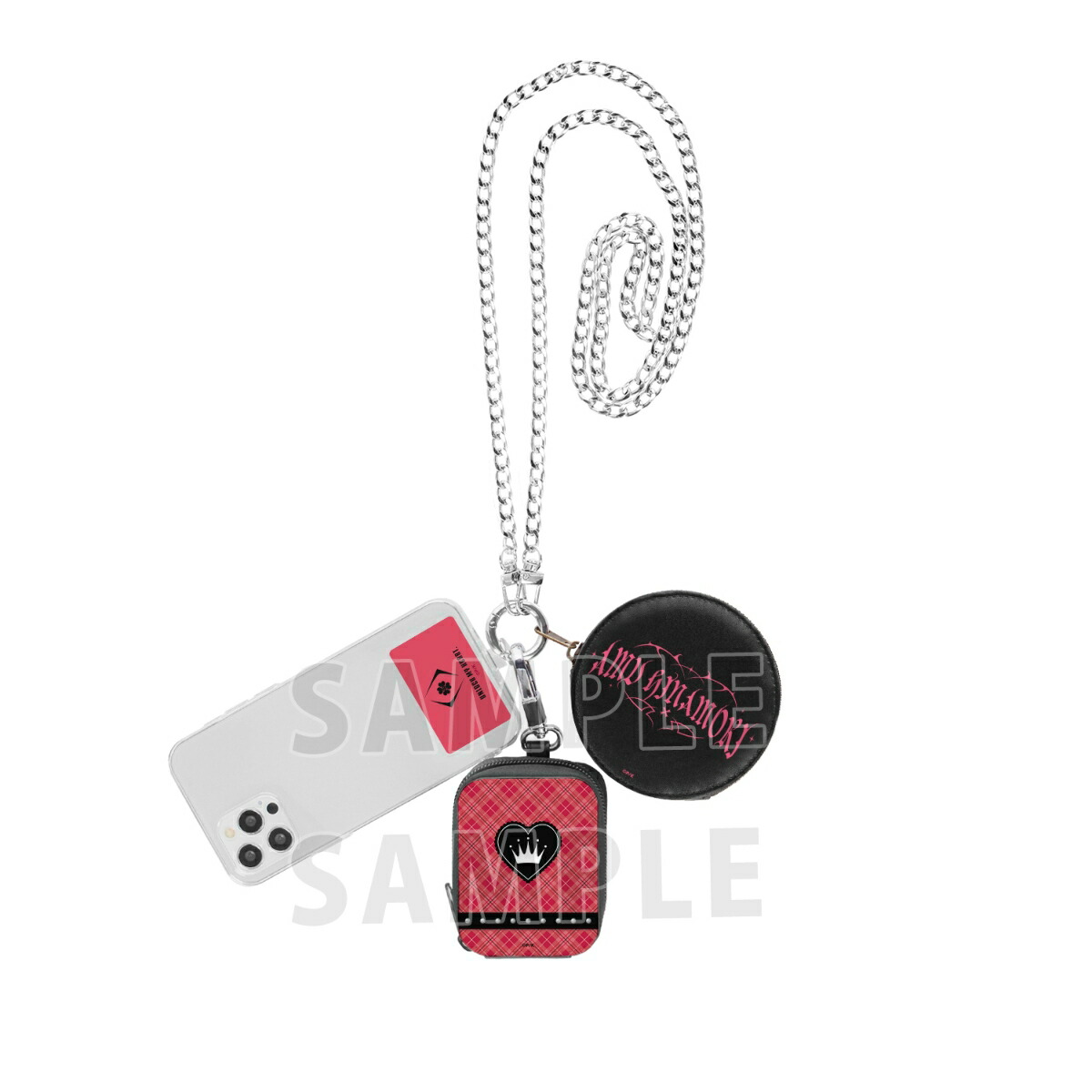 しゅごキャラ！日奈森 あむ ar-Unity モチーフ柄 3連ショルダーポーチ画像