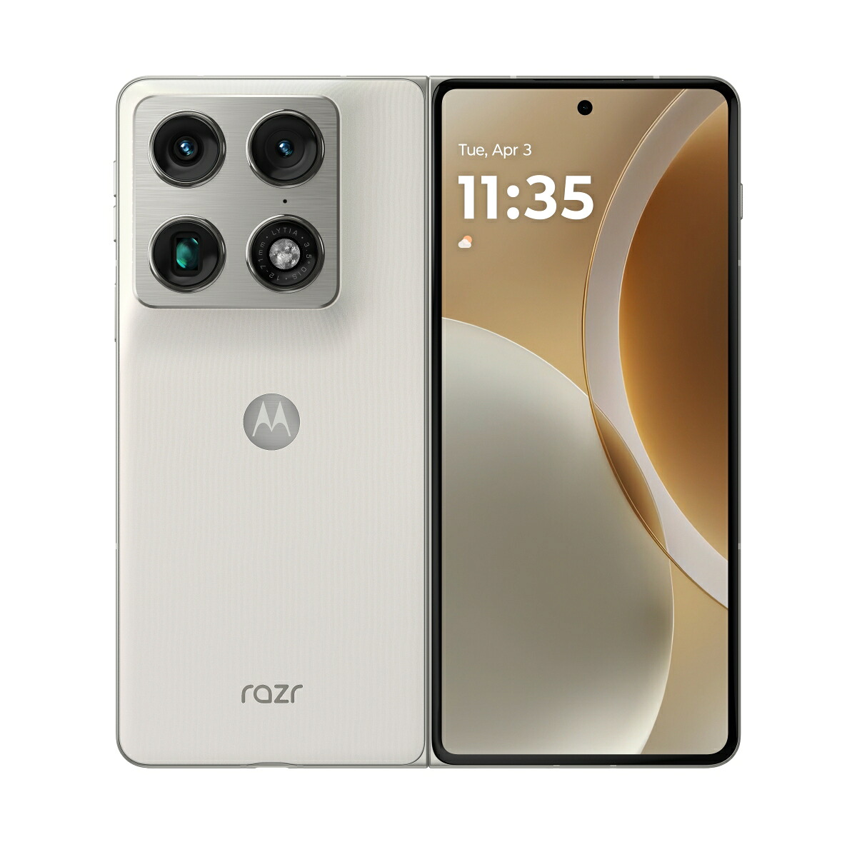 motorolarazrfoldリリーホワイトSIMフリーメモリ/ストレージ：12GB/256GB