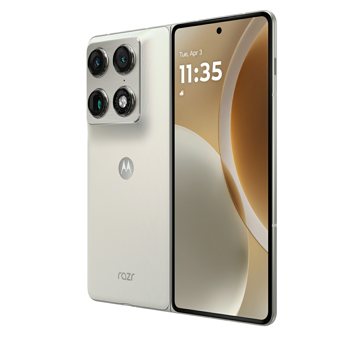 motorolarazrfoldリリーホワイトSIMフリーメモリ/ストレージ：12GB/256GB