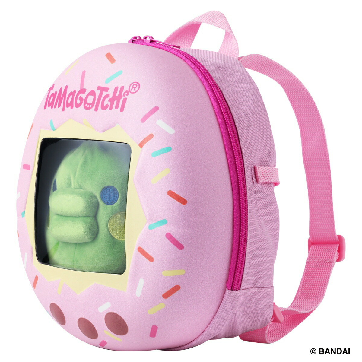 たまごっち くるっとすくすくぬいぐるみ おでかけリュックセット くちぱっち画像