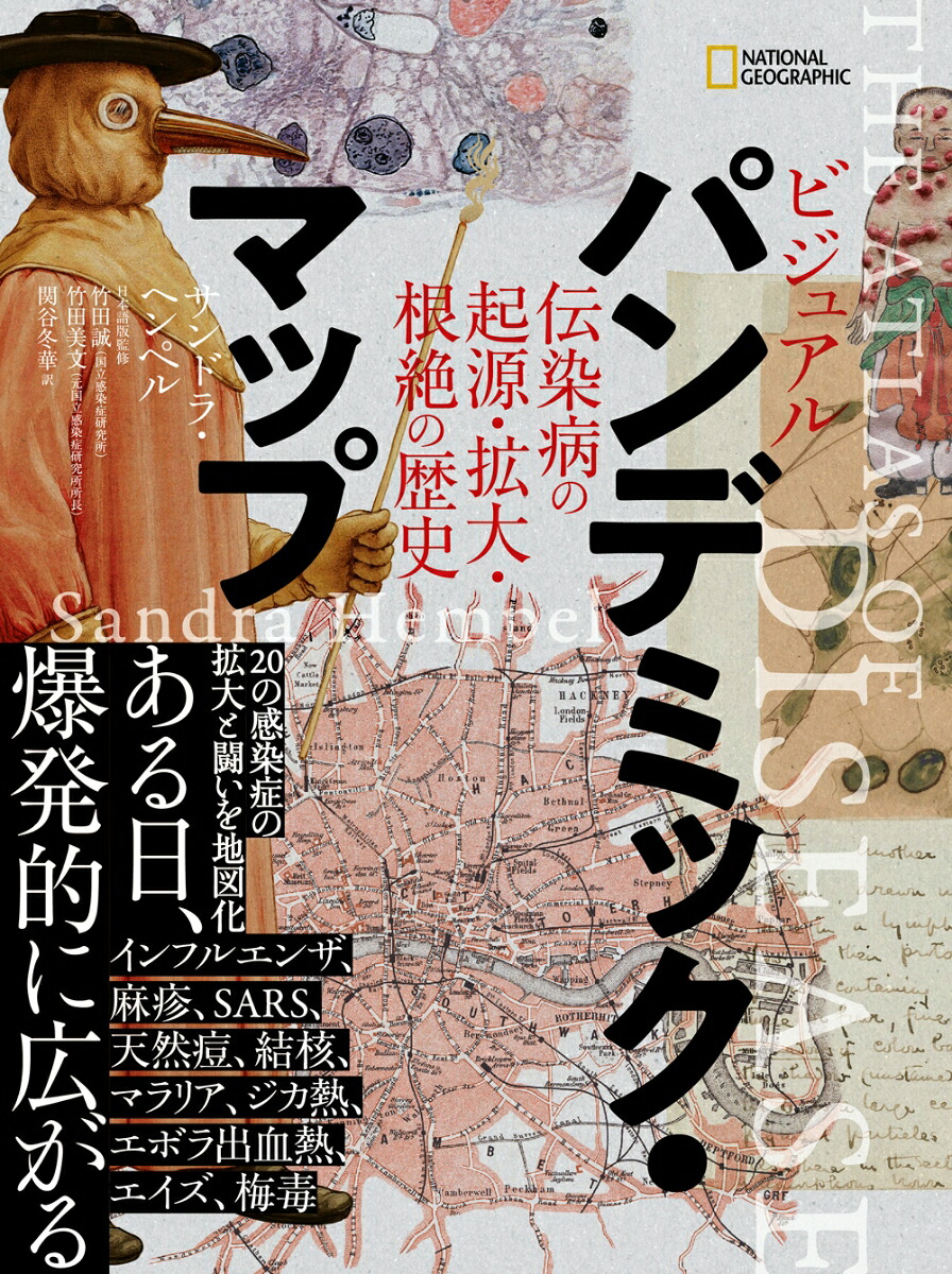 楽天ブックス ビジュアル パンデミック マップ 伝染病の起源 拡大 根絶の歴史 サンドラ ヘンペル 9784863134553 本