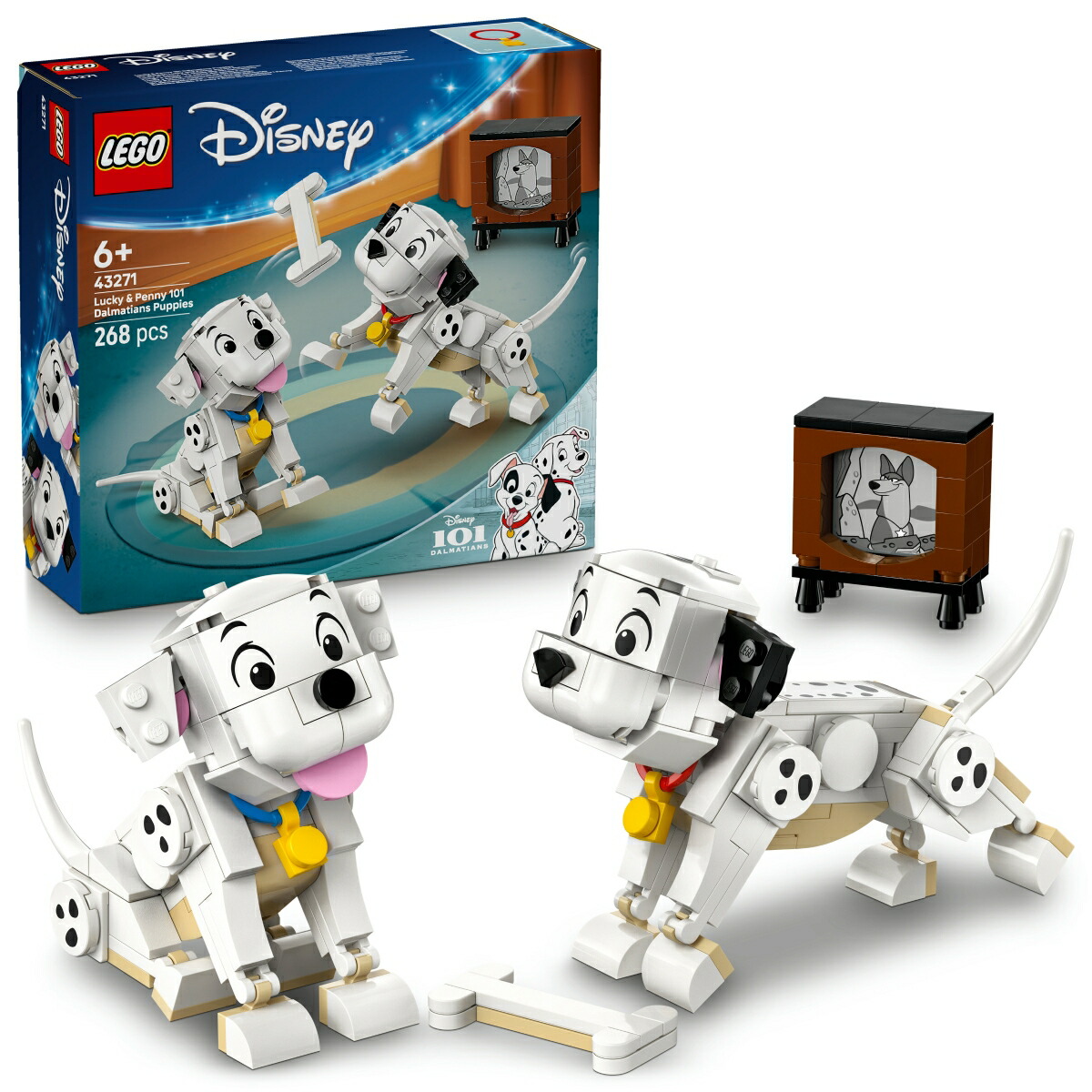 レゴ(LEGO) ディズニープリンセス 101匹わんちゃん ラッキーとペニー 43271 [ おもちゃ 玩具 プレゼント 6歳 7歳 8歳 ]画像