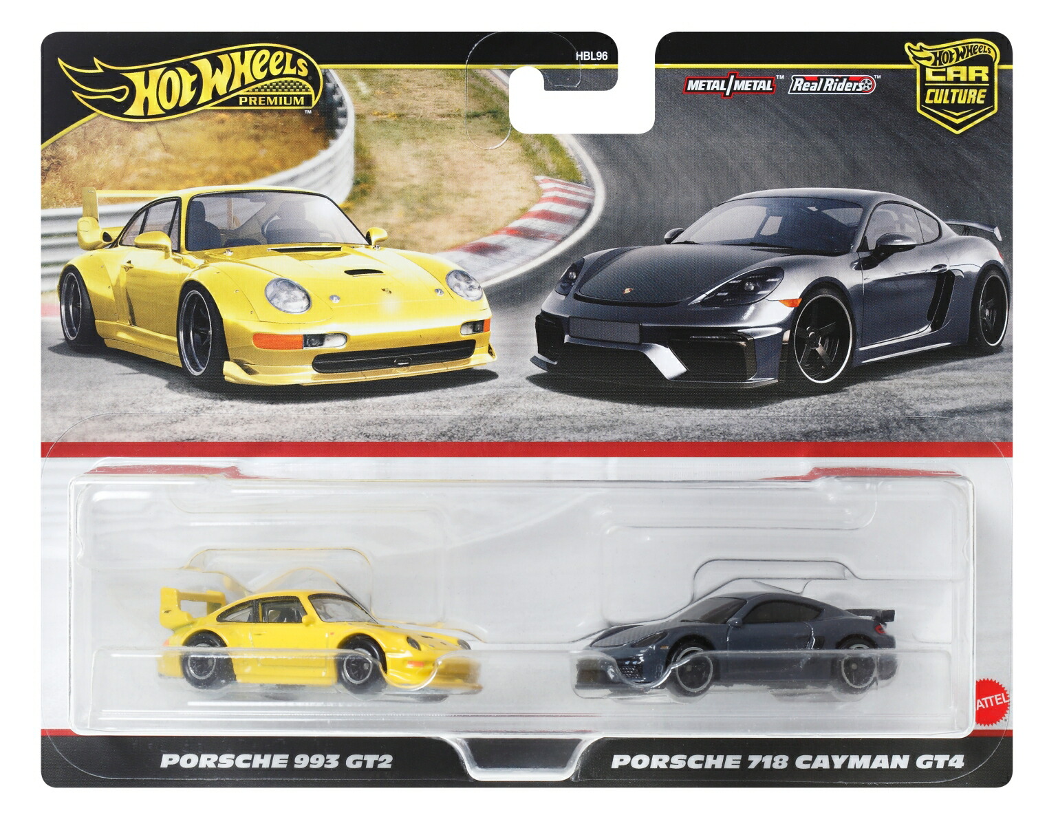 �ۥåȥ�������(HotWheels)�ץ�ߥ���2�ѥå��ݥ륷��993GT2/�ݥ륷��718�����ޥ�GT4���ʪ�������ߥ˥���3�Ф���ޥ��HRR82