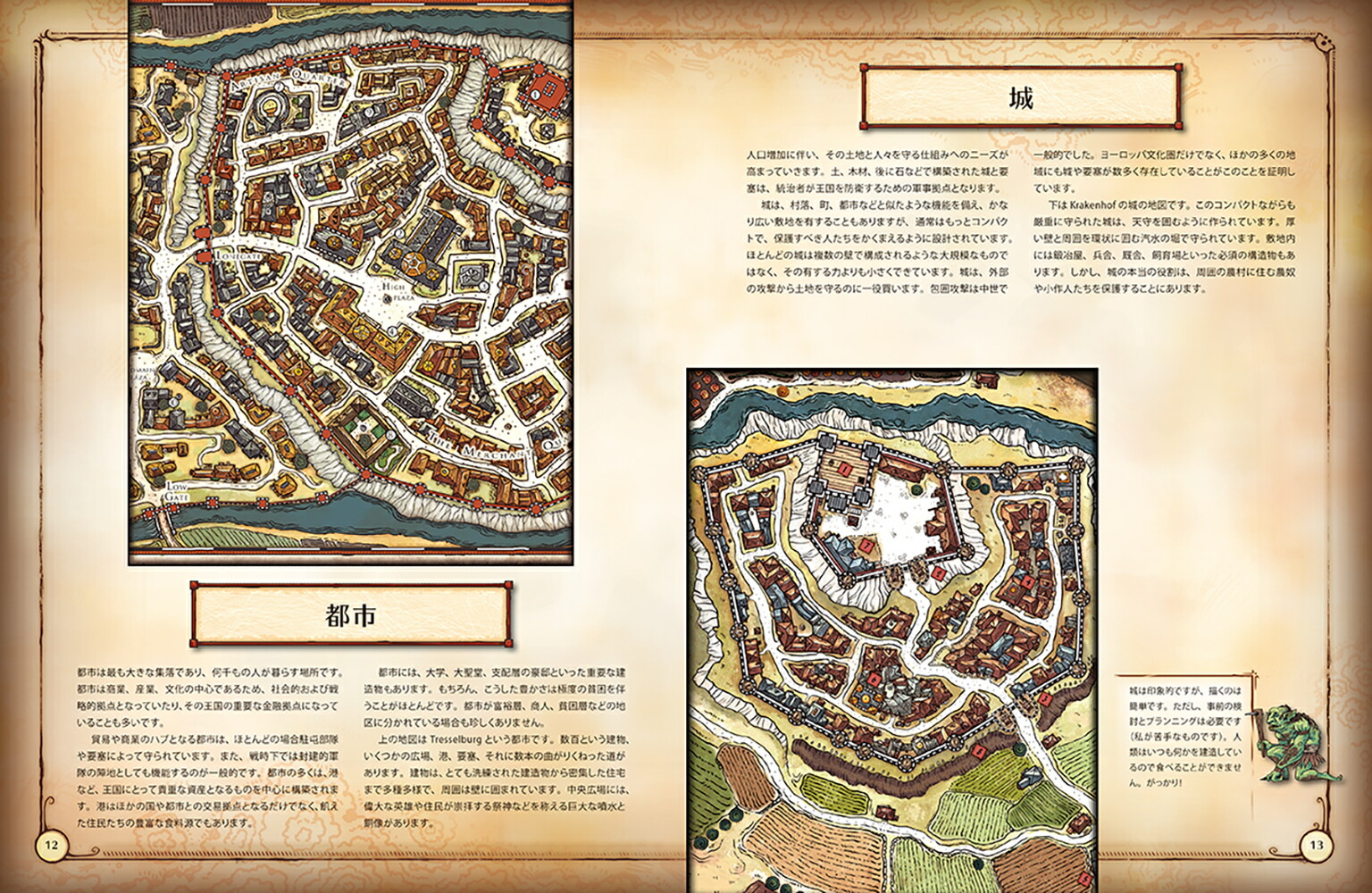 ファンタジー世界の街の地図を描く[JaredBlando]
