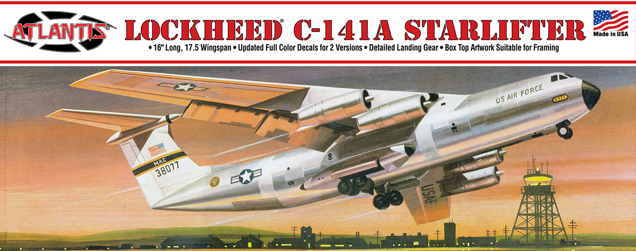 アトランティスモデル 1/108 アメリカ空軍 ロッキード C-141A スターリフター 【AMCA376】 (プラモデル)画像