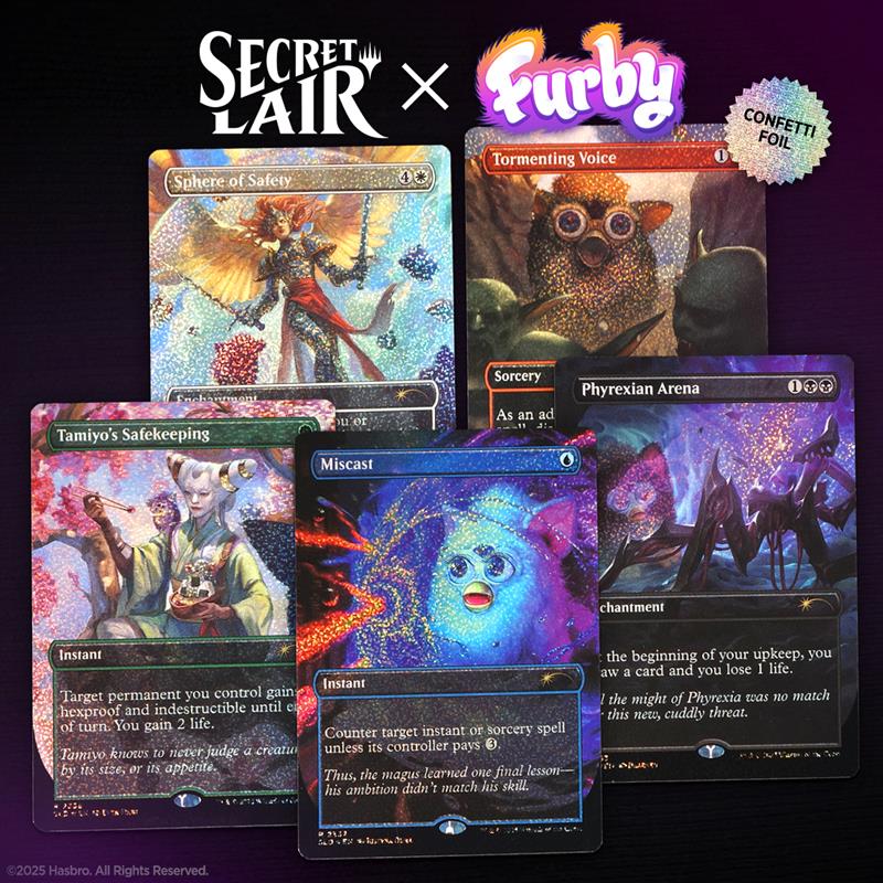マジック：ザ・ギャザリング Secret Lair Secret Scare Superdrop Secret Lair x Furby: Furbys: The Gathering Confetti Foil Edition【クレジットカード決済限定】画像