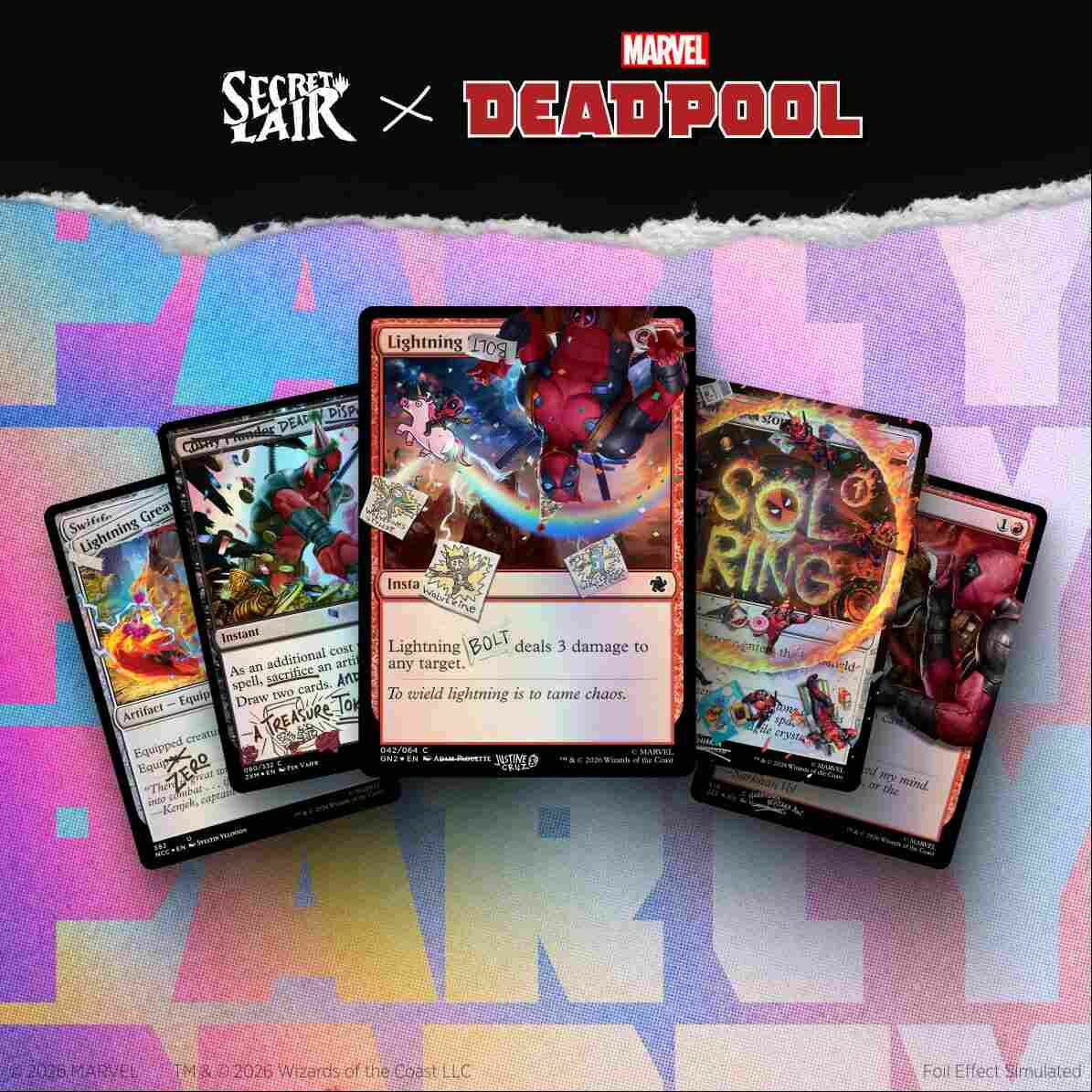 マジック：ザ・ギャザリングSecretLairSecretLairxMarvel'sDeadpool:IFixedIt（You'reWelcome）PoolPartyFoilEdition【クレジットカード決済限定】