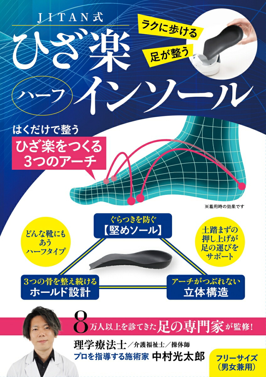 JITAN式　ひざ楽ハーフインソール画像