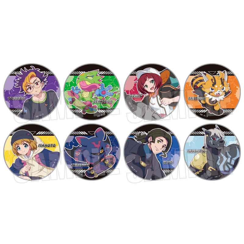 DIGIMON BEATBREAK トレーディング缶バッジ Skater ver．画像