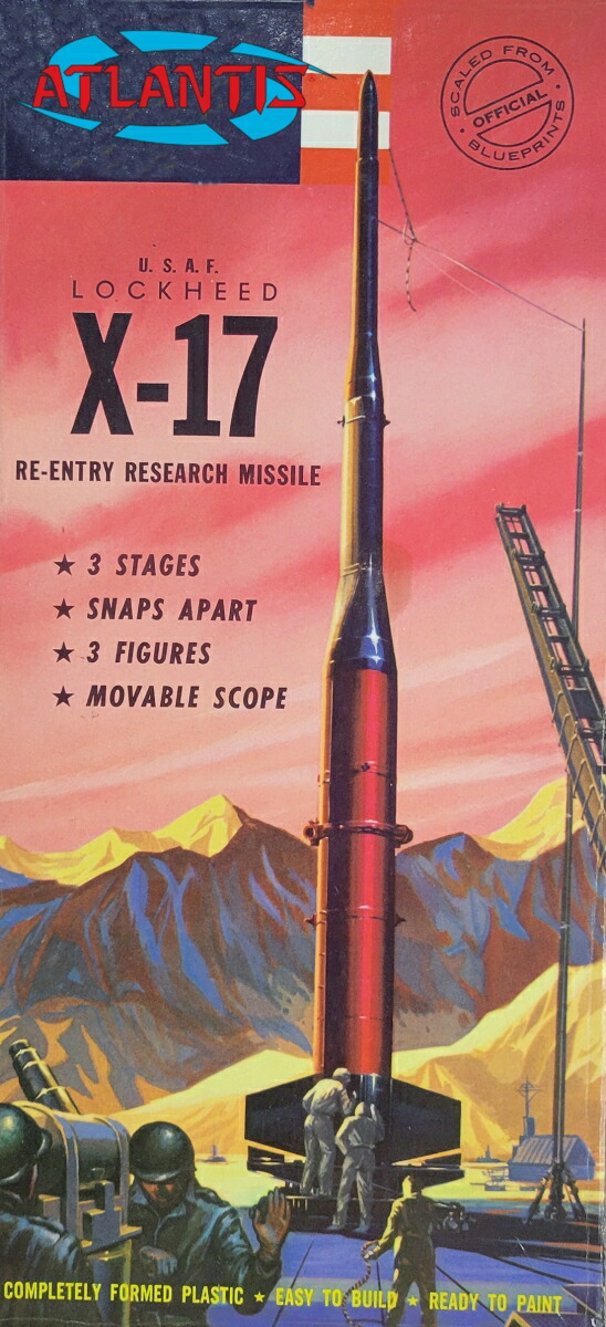 楽天ブックス: アトランティスモデル 1/40 アメリカ軍 ロッキード X-17 試験ロケット 【AMCH1810】 (プラモデル) - 玩具