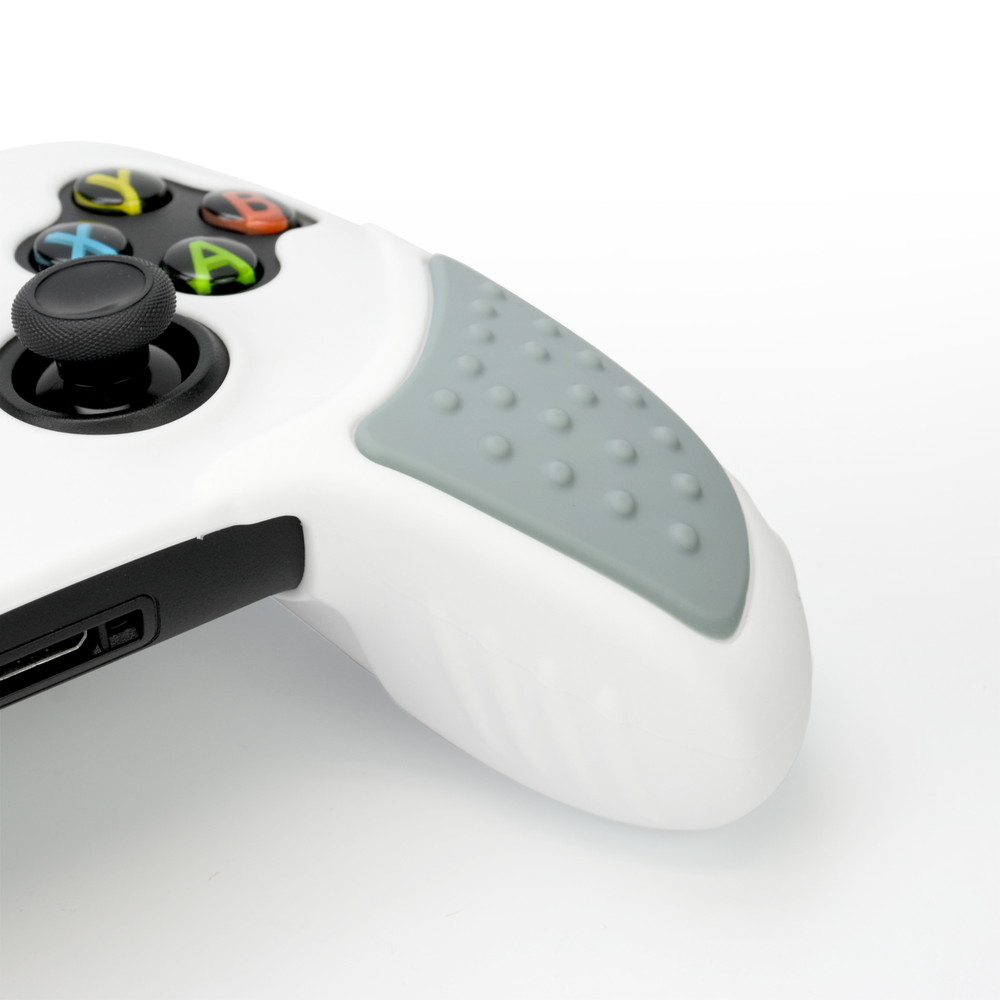 Xbox Series X S ワイヤレスコントローラ対応保護カバー『シリコンカバーXS(ホワイト)』 周辺機器 