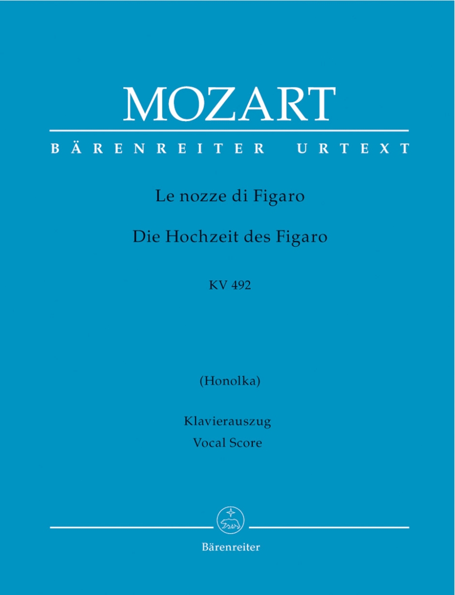 【輸入楽譜】モーツァルト, Wolfgang Amadeus: オペラ「フィガロの結婚」 KV 492(伊語・独語)/原典版/Finscher編/Honolka独語訳画像