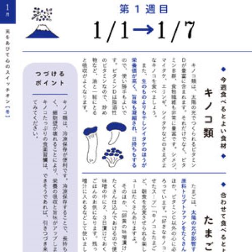 1週間に1つずつ心がバテない食薬習慣