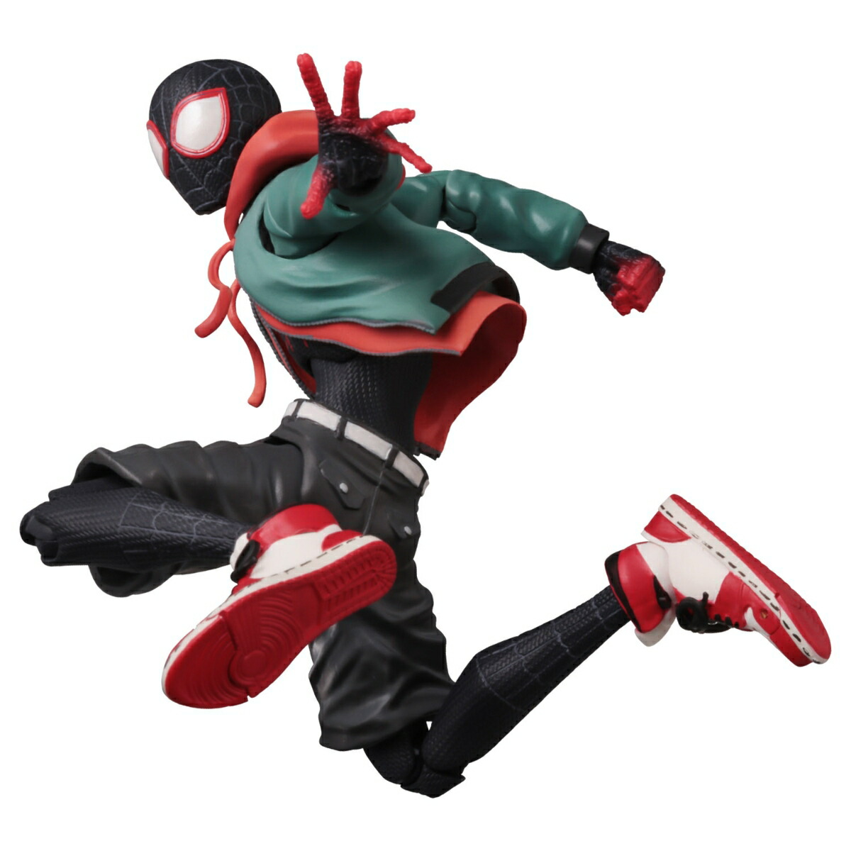 『スパイダーマン：スパイダーバース』 SVアクション マイルス・モラレス／スパイダーマン（四次再販） 【SN000713】 (塗装済み可動フィギュア)画像