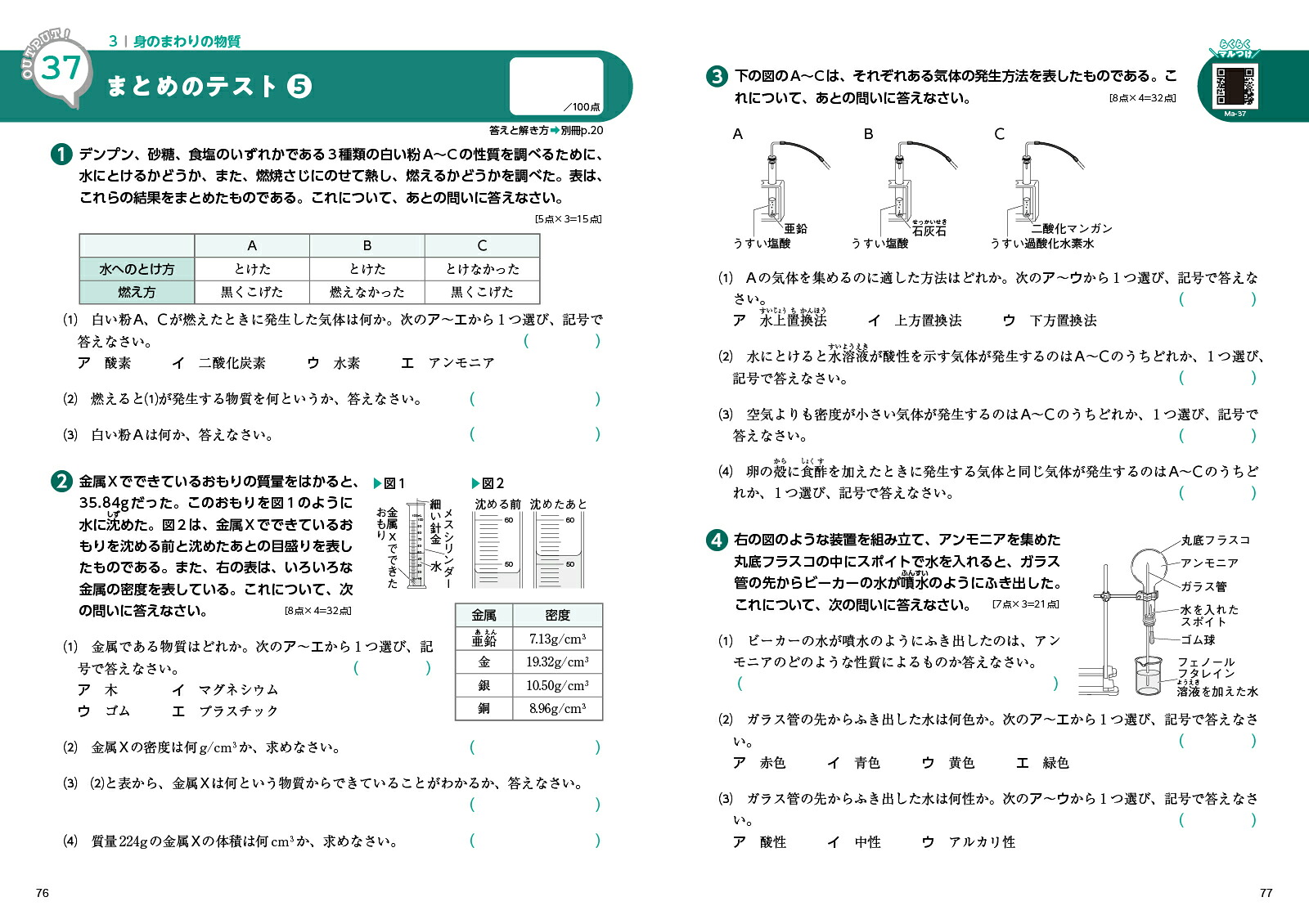 アウトプット専用問題集中1理科[文英堂編集部]