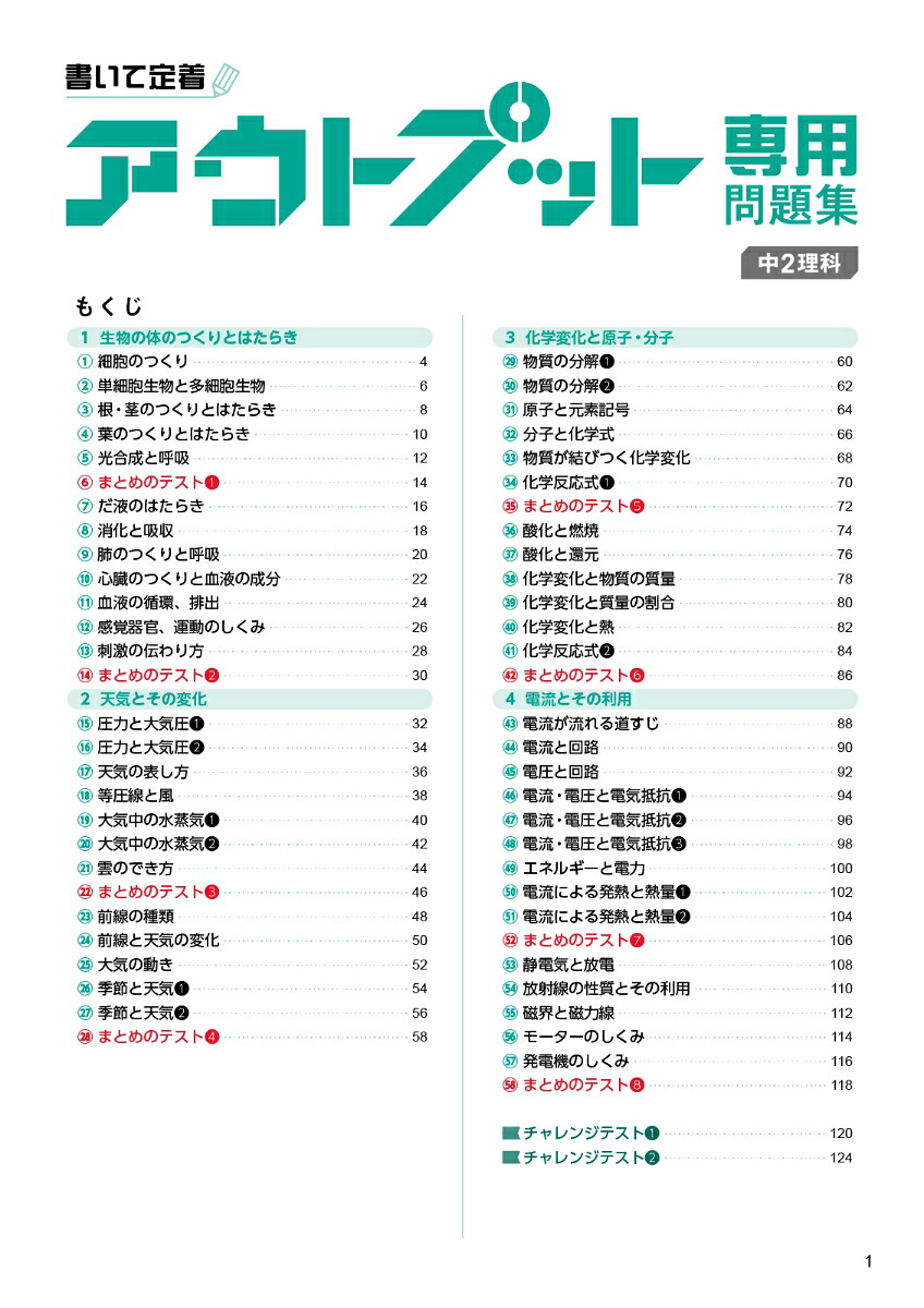 アウトプット専用問題集中2理科[文英堂編集部]