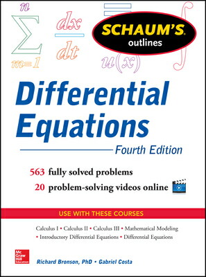 Schaum's Outline of Differential Equations SCHAUMS OUTLINE OF DIFFEREN-4E  （Schaum's Outlines）