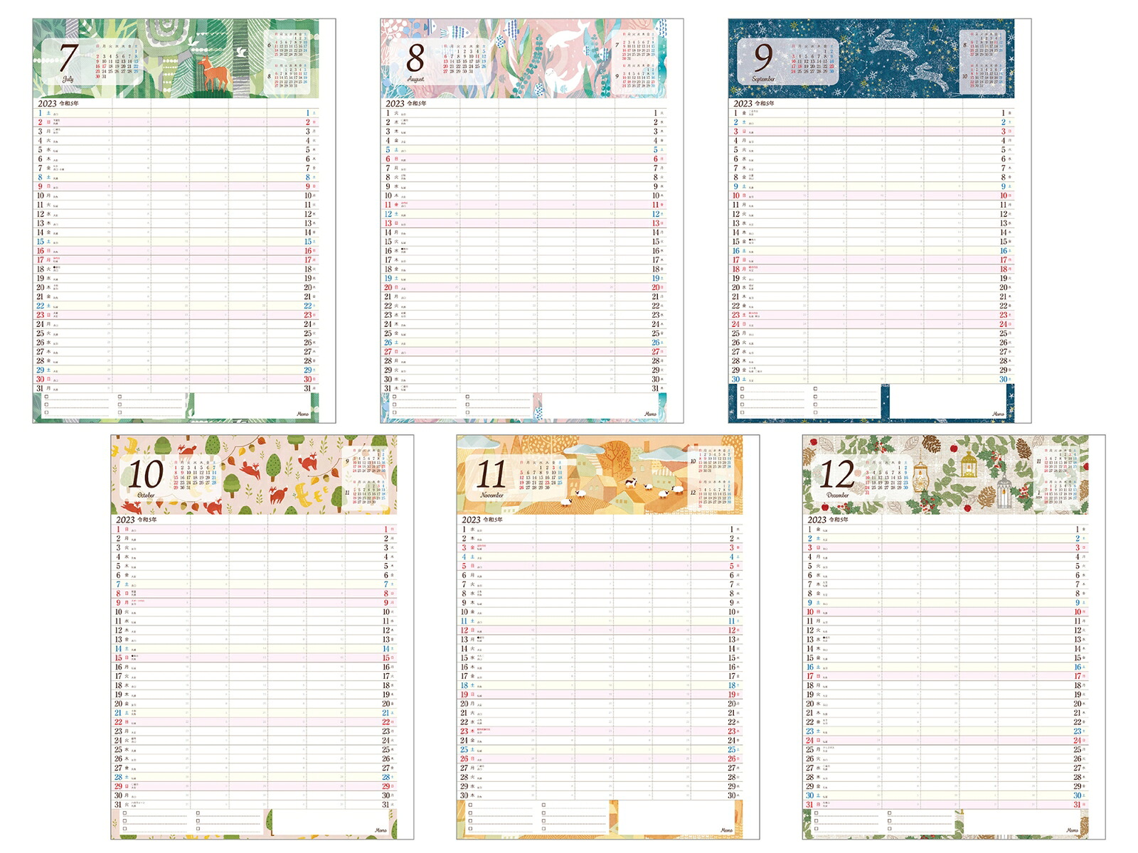 3月まで使えるおしゃれなファミリーカレンダー新学期便利シール付き（インプレスカレンダー2023）[インプレスカレンダー編集部]