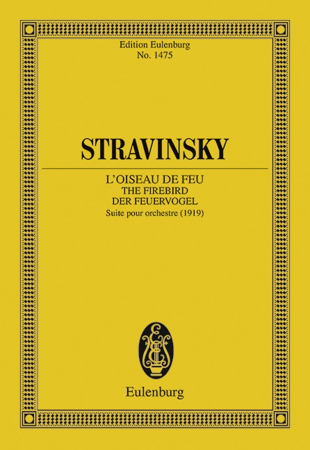 楽天ブックス: 【輸入楽譜】ストラヴィンスキー, Igor: 管弦楽組曲「火の鳥」(1919年): スタディ・スコア - ストラヴィンスキー,  Igor - 2600001304930 : 本