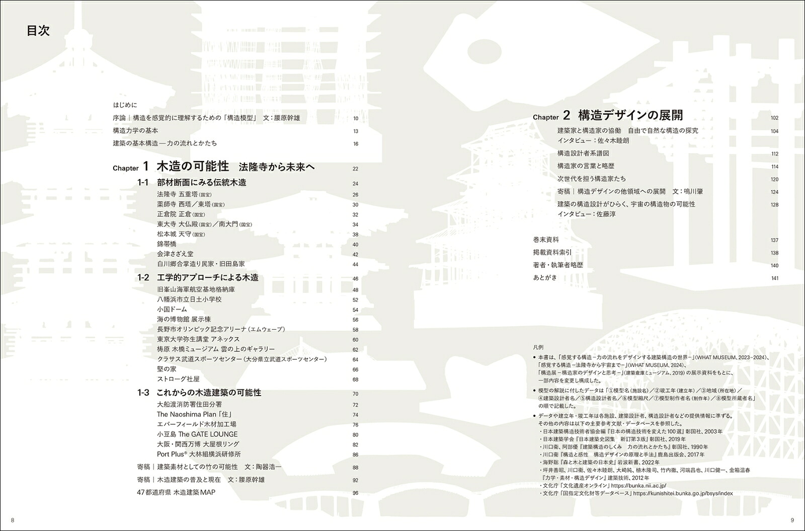 模型でわかる建築構造のしくみ歴史的木造建築から月面構造物まで、未来をひらく構造デザインの世界[WHATMUSEUM建築倉庫]