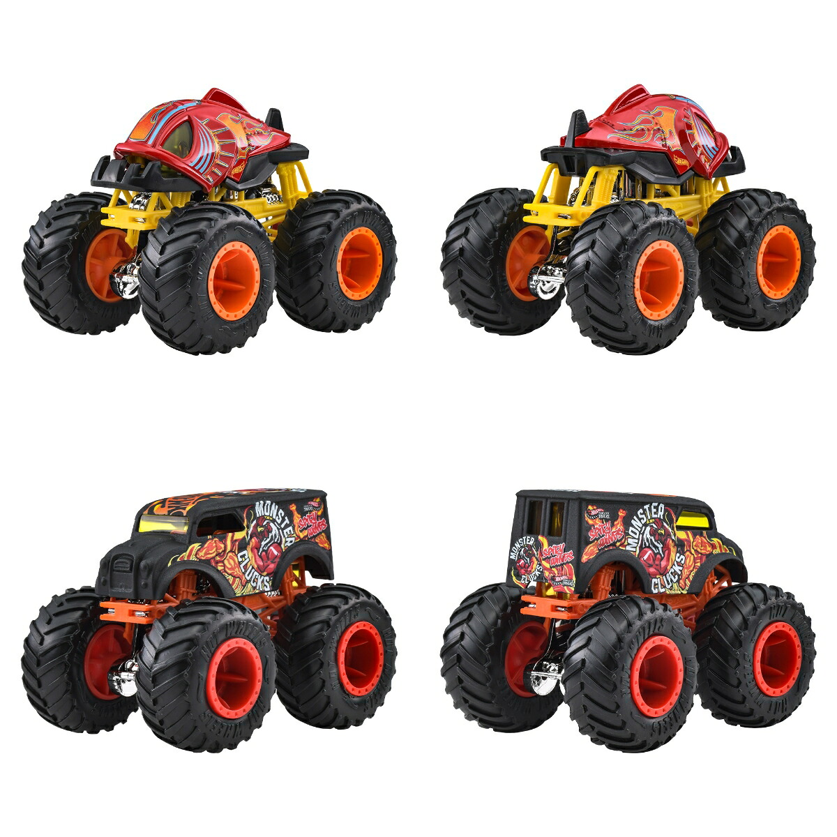 ホットウィール(HotWheels)モンスタートラック1:64アソート乗り物おもちゃミニカー8台入りBOX販売3歳からマルチFYJ44-982A