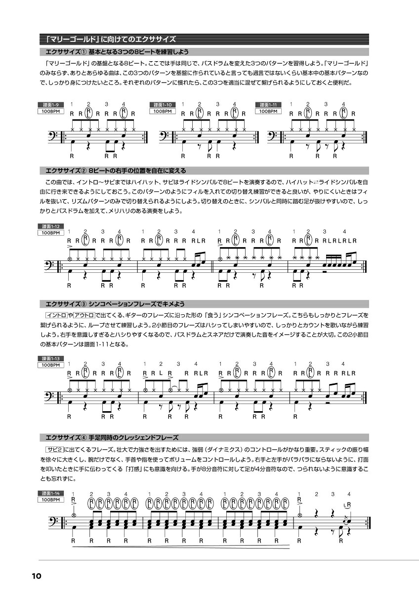 動画でドラムひとり遊び！ドラマーが夢中で叩きたくなる人気曲レシピ[改訂版][森谷亮太]