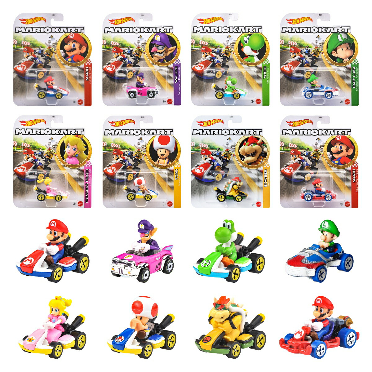 �ۥåȥ�������(HotWheels)�ޥꥪ�����ȥ������Ⱦ��ʪ�������ߥ˥���8������BOX����3�Ф���ޥ��GBG25-988A