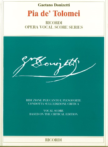 【輸入楽譜】ドニゼッティ, Gaetano: オペラ「トロメイのピア」/批判校訂版