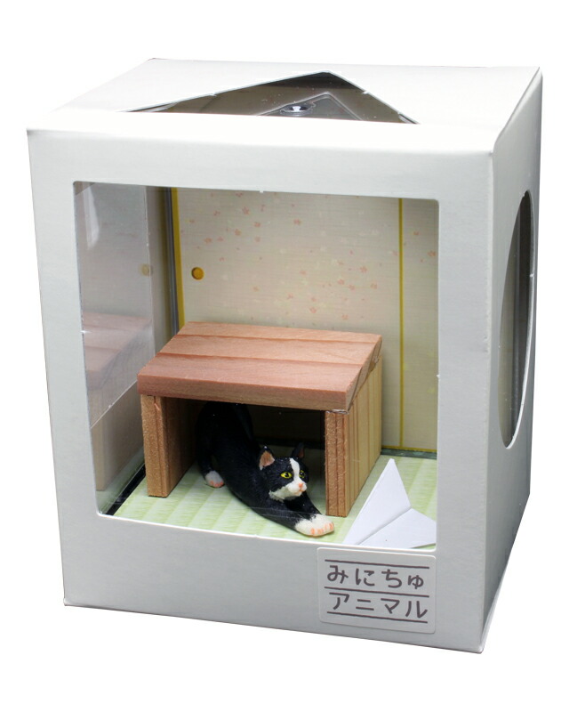 1/12 みにちゅアニマル ねこ 和室の情景 ナナ 【CATA-3】 (レジンストーン製情景フィギュア)画像