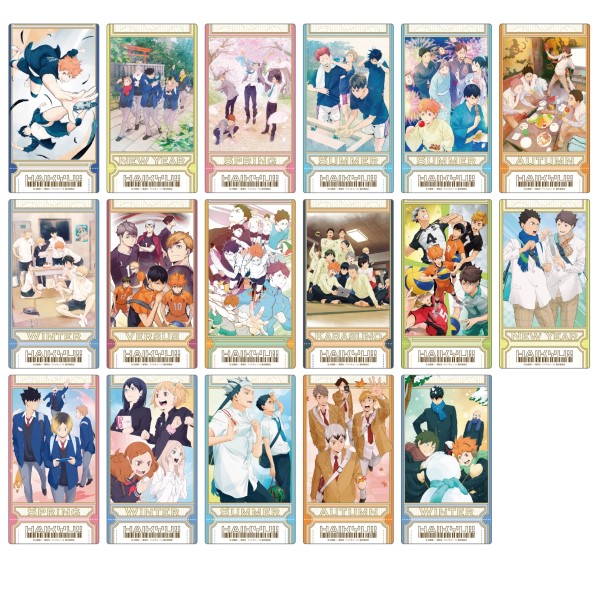 アニメ『ハイキュー!!』 ビジュアルクリアチケット【1BOX 13パック入り】画像