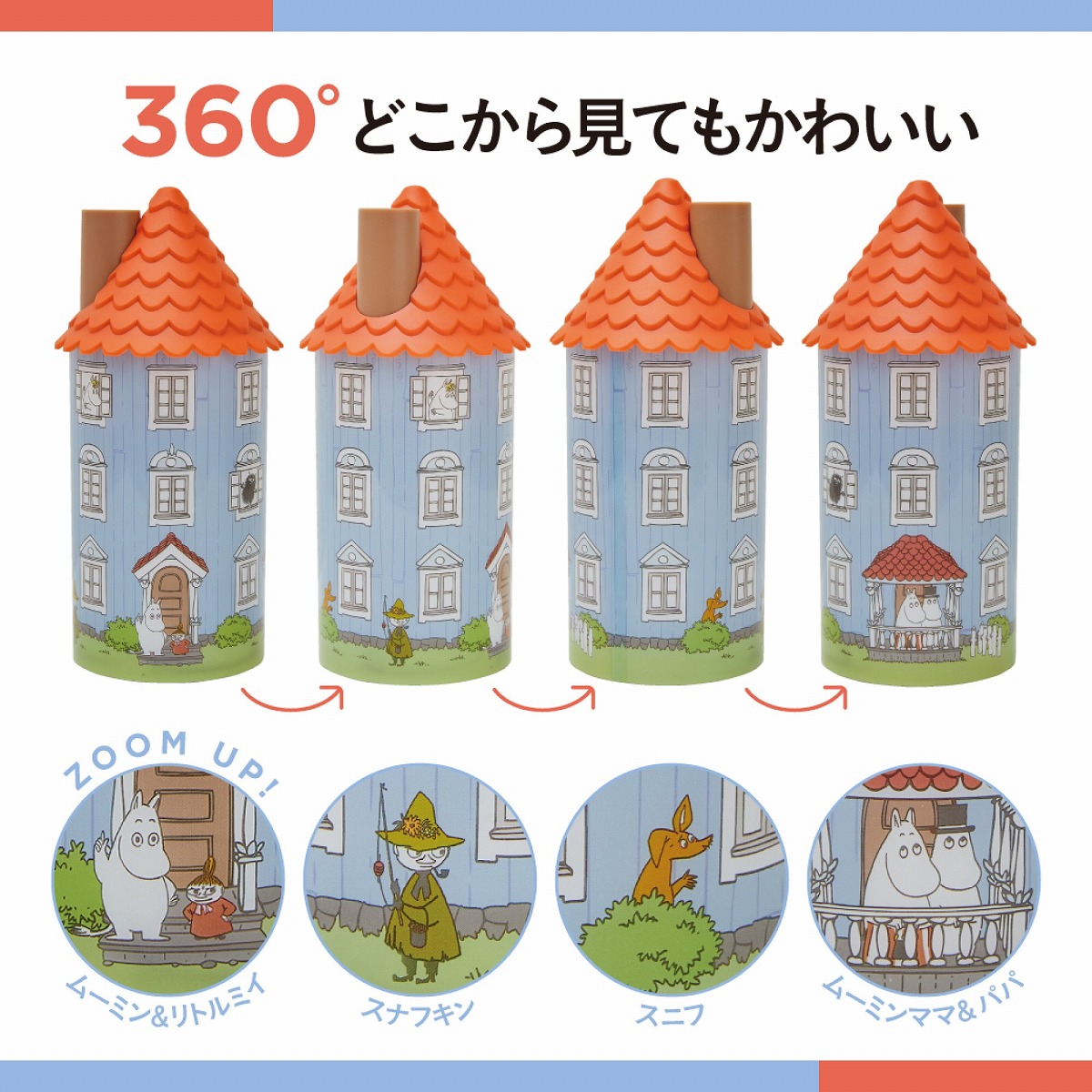 MOOMINお部屋ライトBOOKムーミンやしきver.
