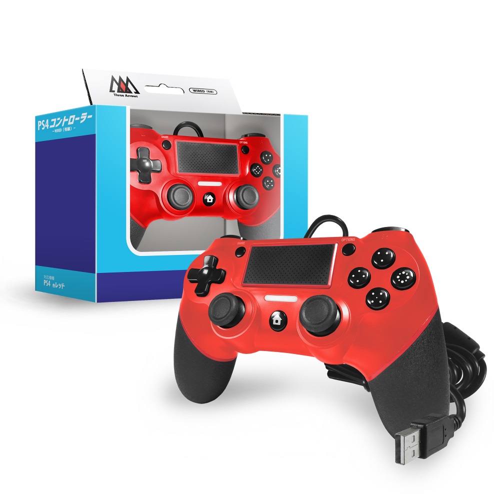 楽天ブックス 有線コントローラ レッド 2m Ps4 ゲーム
