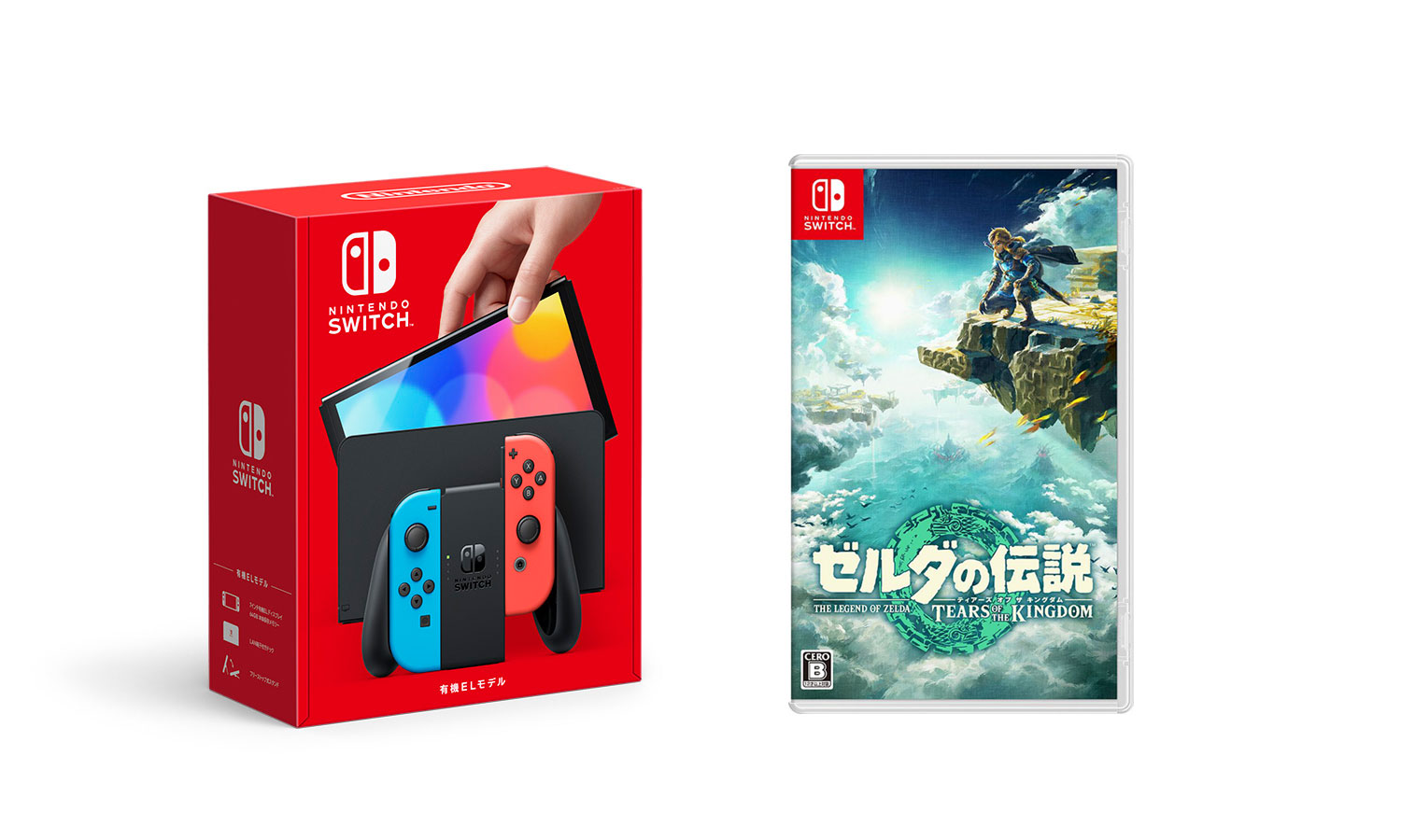 セット商品Nintendo Switch（有機ELモデル） ネオン&ゼルダゲーム