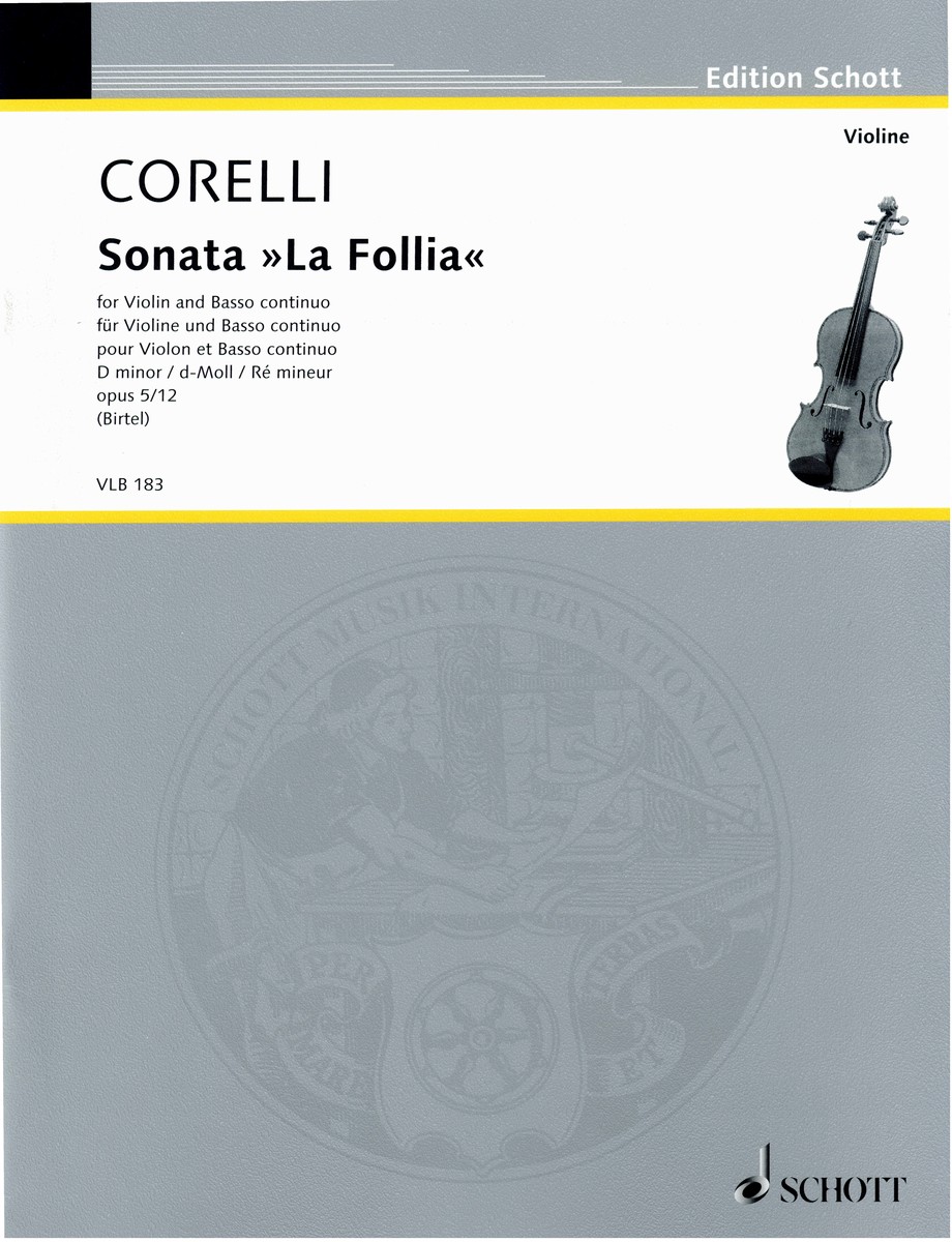 楽天ブックス 輸入楽譜 コレッリ Arcangelo ラ フォリア Op 5 No 12 初版 バイオリンと通奏低音 Birtel編 コレッリ Arcangelo 本
