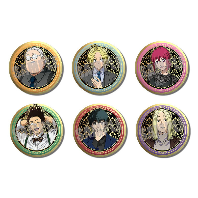 SAKAMOTO DAYS トレーディングラグジュアリーメタル缶バッジ Dress up ver．画像