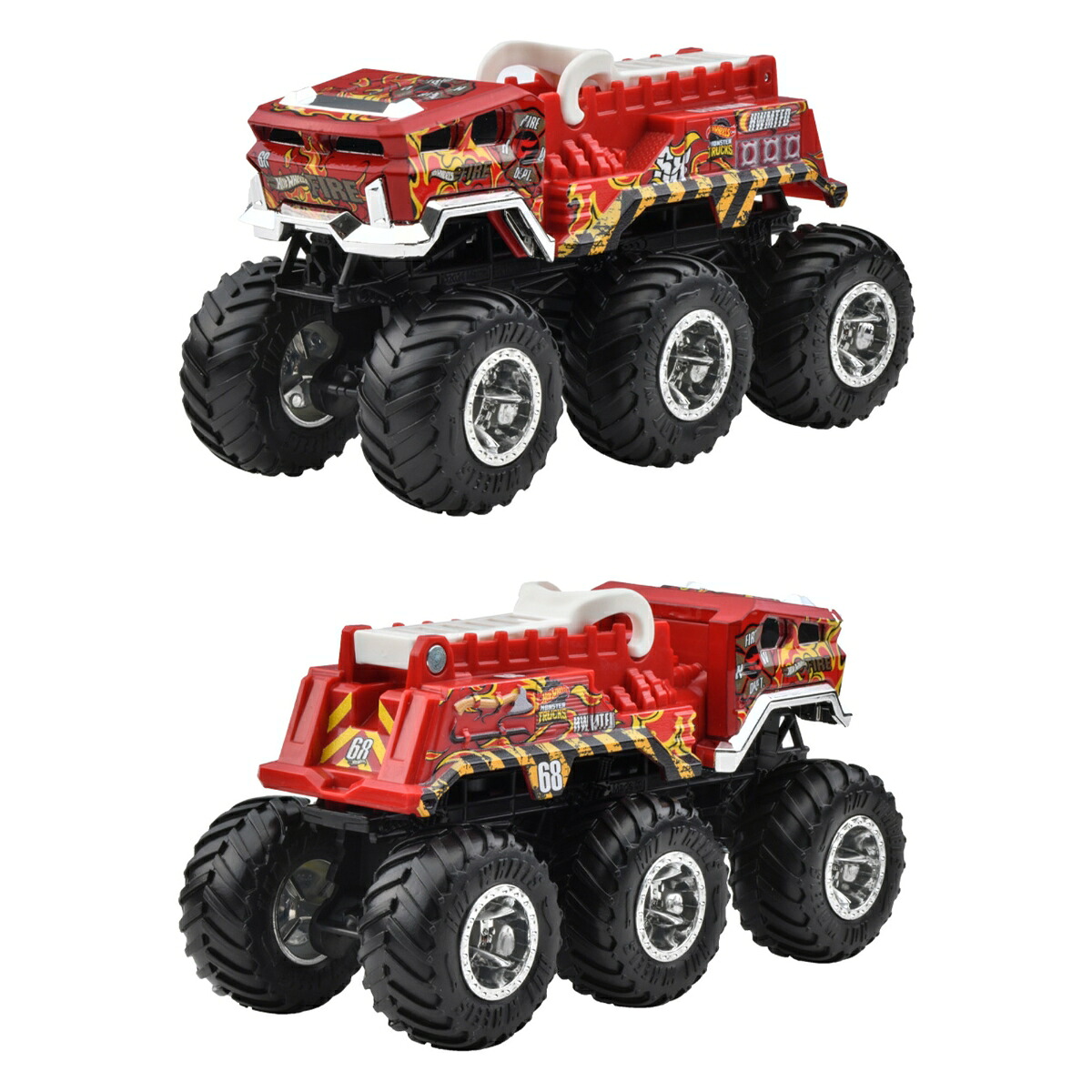 ホットウィール(HotWheels)モンスタートラックトランスポーターアソート乗り物おもちゃミニカー4台入りBOX販売3歳からマルチHWN86-986J