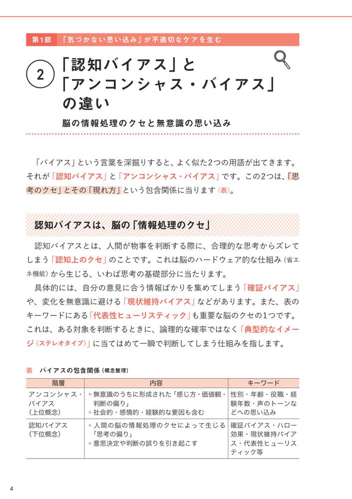 アンコンシャス・バイアス（無意識の思い込み）に気づいて変わる看護スタッフ間の人間関係をスムーズにする「こころのクセ」のひも解き方[一ノ山隆司]