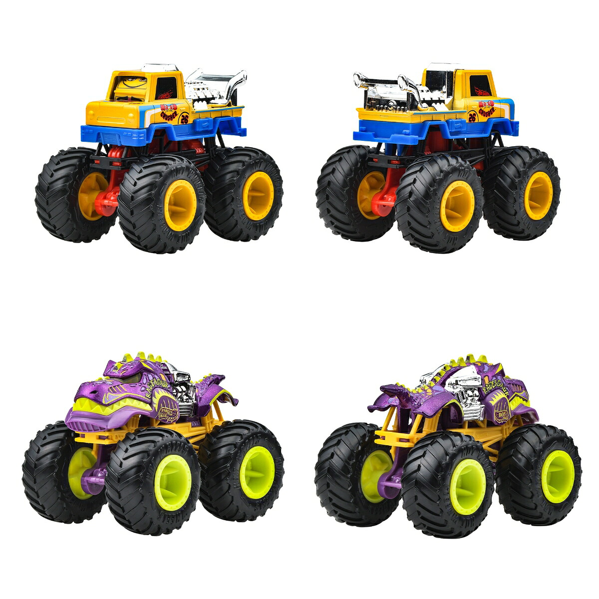 ホットウィール(HotWheels)モンスタートラック1:64アソート乗り物おもちゃミニカー8台入りBOX販売3歳からマルチFYJ44-982B