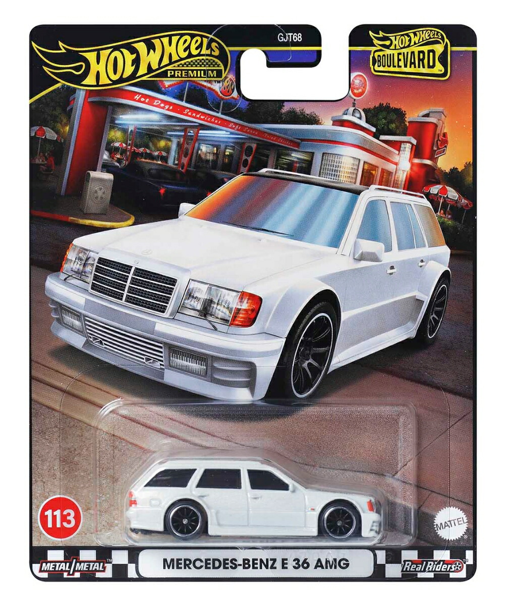 ホットウィール(HotWheels)ブールバードメルセデス・ベンツE36AMG乗り物おもちゃミニカー3歳からホワイトHRT78