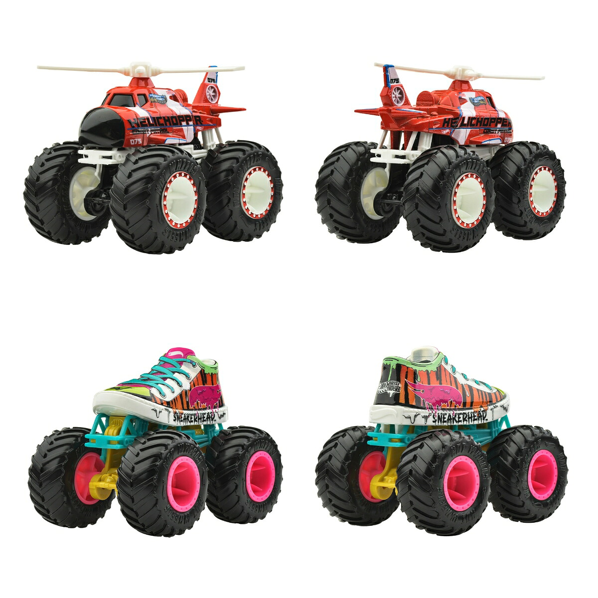 ホットウィール(HotWheels)モンスタートラック1:64アソート乗り物おもちゃミニカー8台入りBOX販売3歳からマルチFYJ44-982C