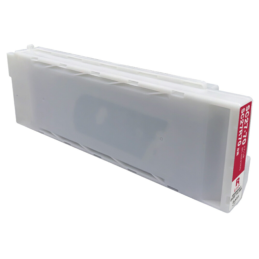 プレジール キヤノン 残量表示対応 SC27R70対応互換インク レッド BPL-ESC27R70