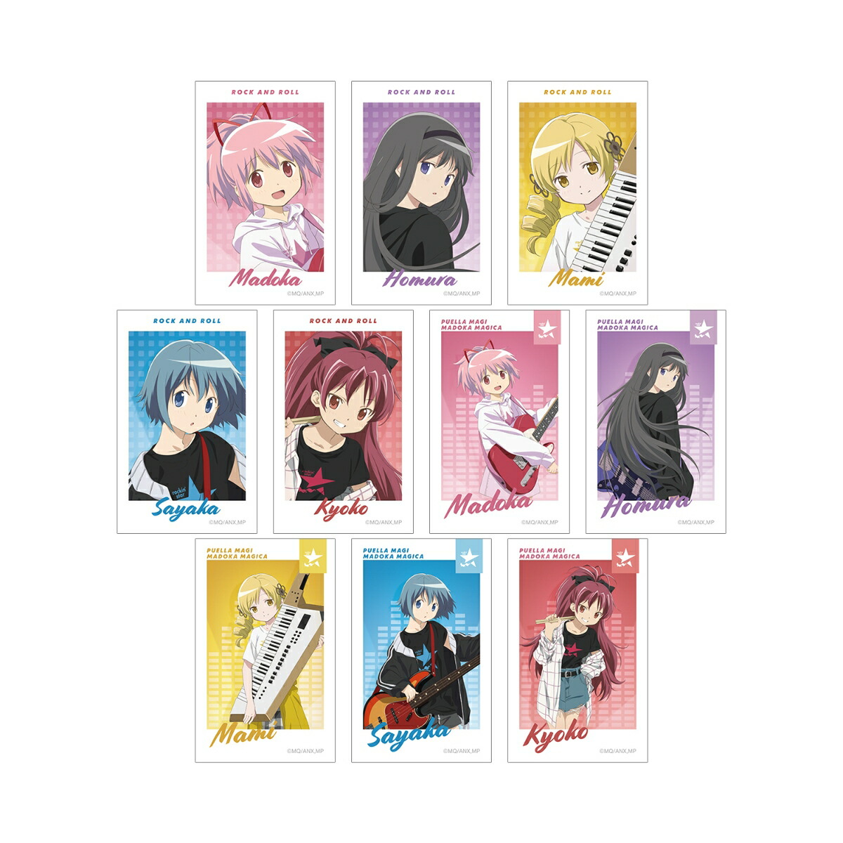 TVアニメ「魔法少女まどか☆マギカ」rockin'starコラボ 描き下ろし 第2弾 トレーディングインスタントカメラ風イラストカード(BOX＝10個)画像