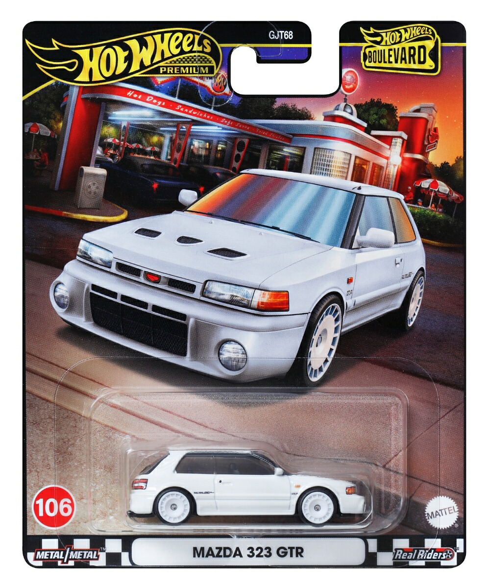 ホットウィール(Hot Wheels) ブールバード マツダ 323 GTR 乗り物おもちゃ ミニカー 3歳から ホワイト HRT59 画像6