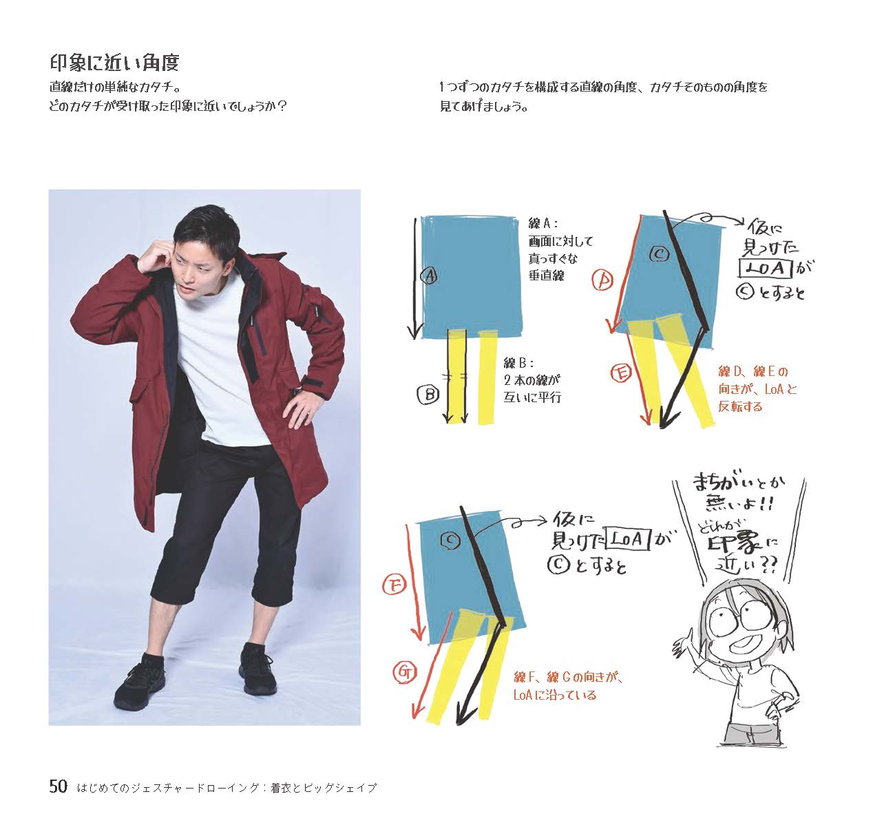 はじめてのジェスチャードローイング着衣とビッグシェイプ[砂糖ふくろう]