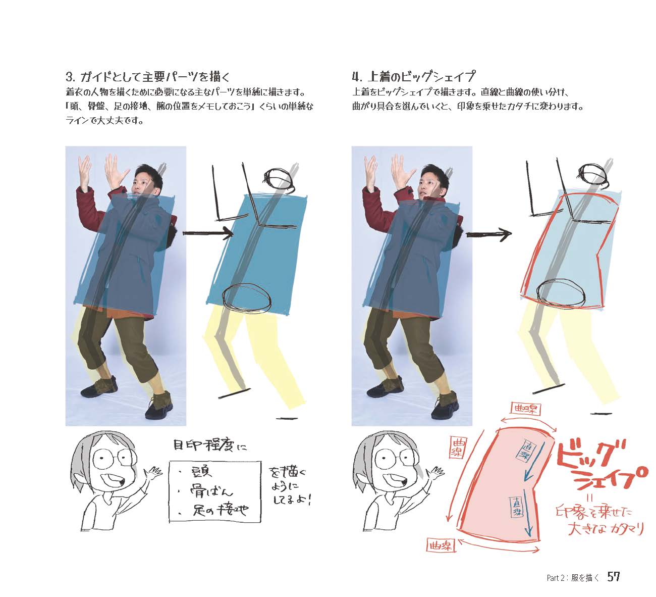 はじめてのジェスチャードローイング着衣とビッグシェイプ[砂糖ふくろう]