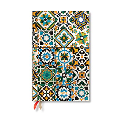 Agenda Paperblanks 2025 - Porto - Format Horizontal élancé (180 X 90 Mm) - 12 Mois - Langue Italien