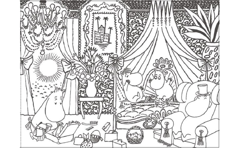 MOOMIN癒しの塗り絵POSTCARDBOOKムーミン谷の春夏秋冬[ライツ・アンド・ブランズ]