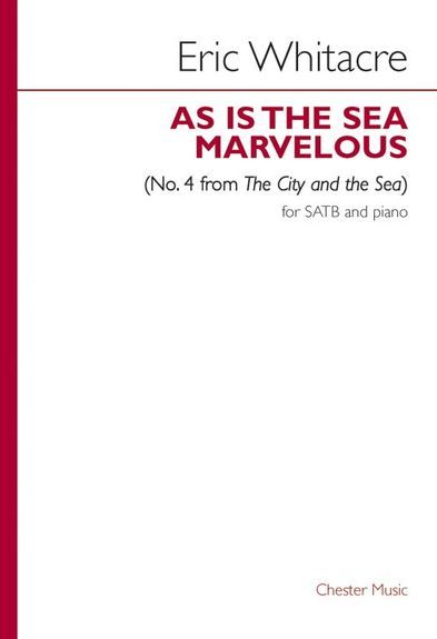 【輸入楽譜】ウィテカー, Eric: As Is The Sea Marvelous (No.4 from The City and the Sea)(S,A,T,B)画像