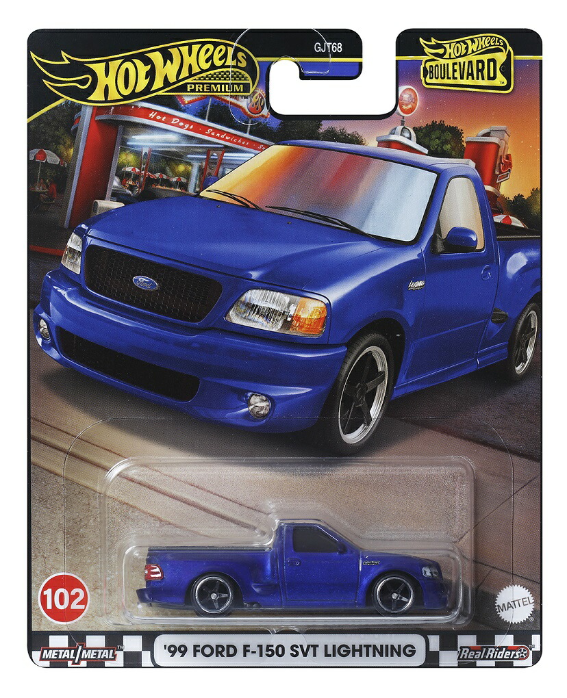 ホットウィール(HotWheels)ブールバード'99フォードF-150SVTライトニング乗り物おもちゃミニカー3歳からブルーHRT60